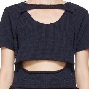 Eckhaus Latta wool cutout top